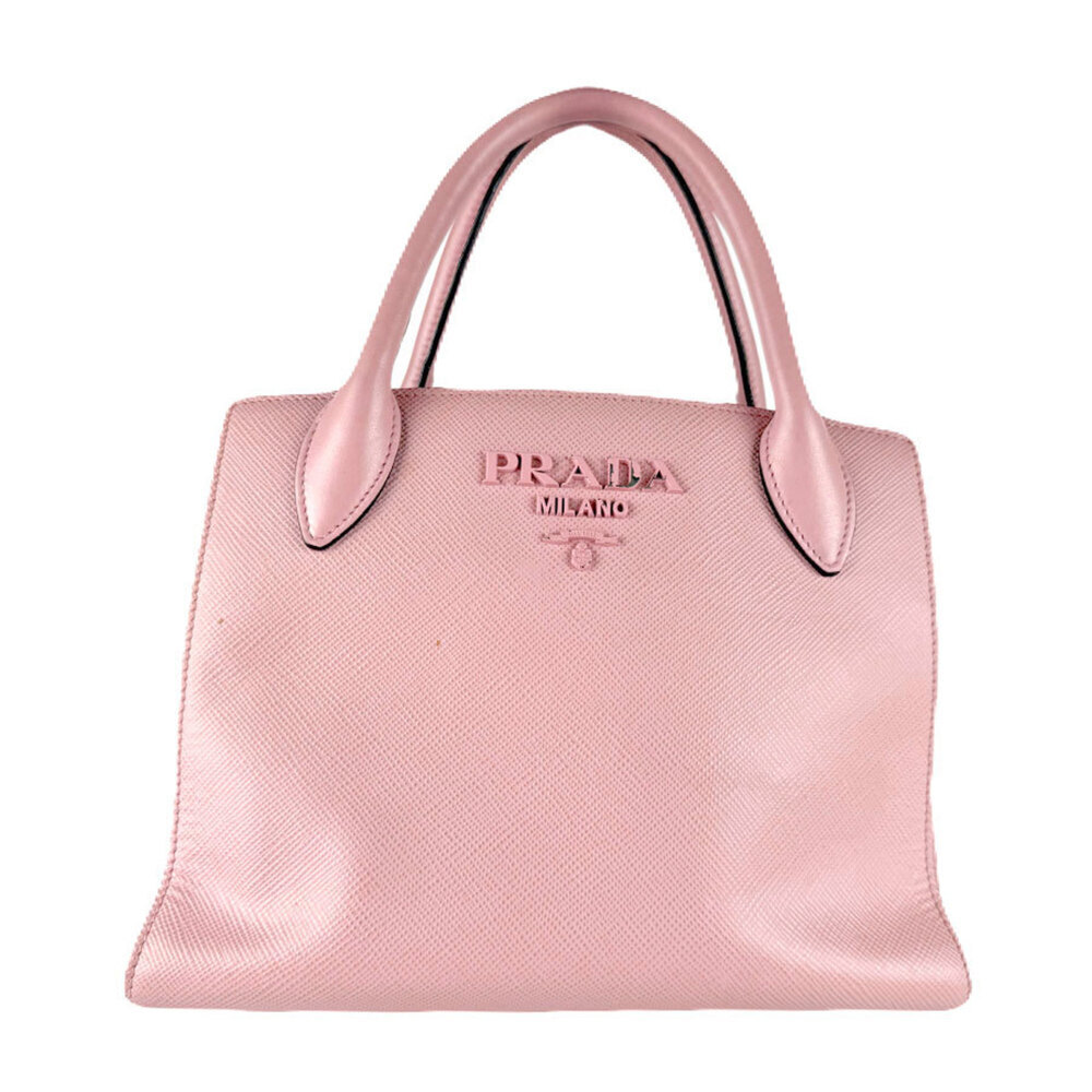 PRADA Pink Leather Shoulder Bag